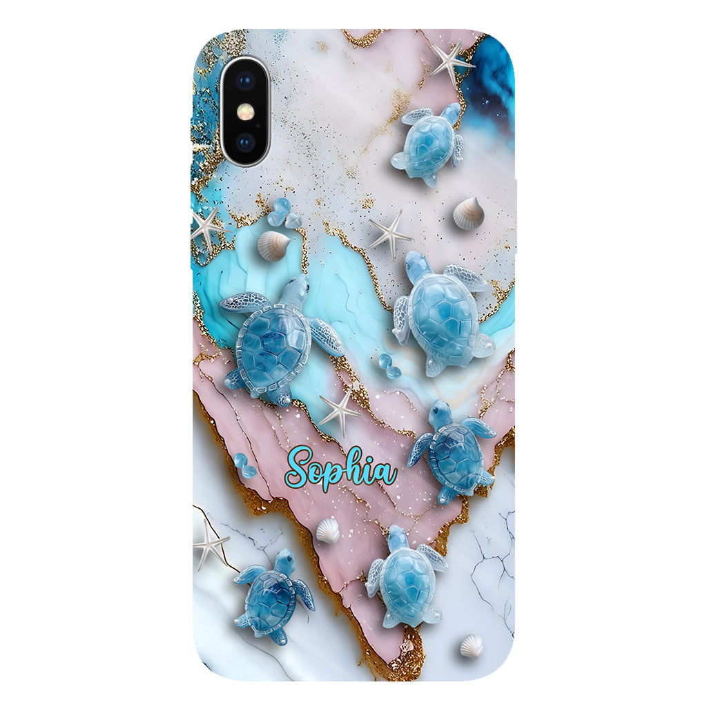 Love Turtles - Personalized Turtle Full Print Phone Case