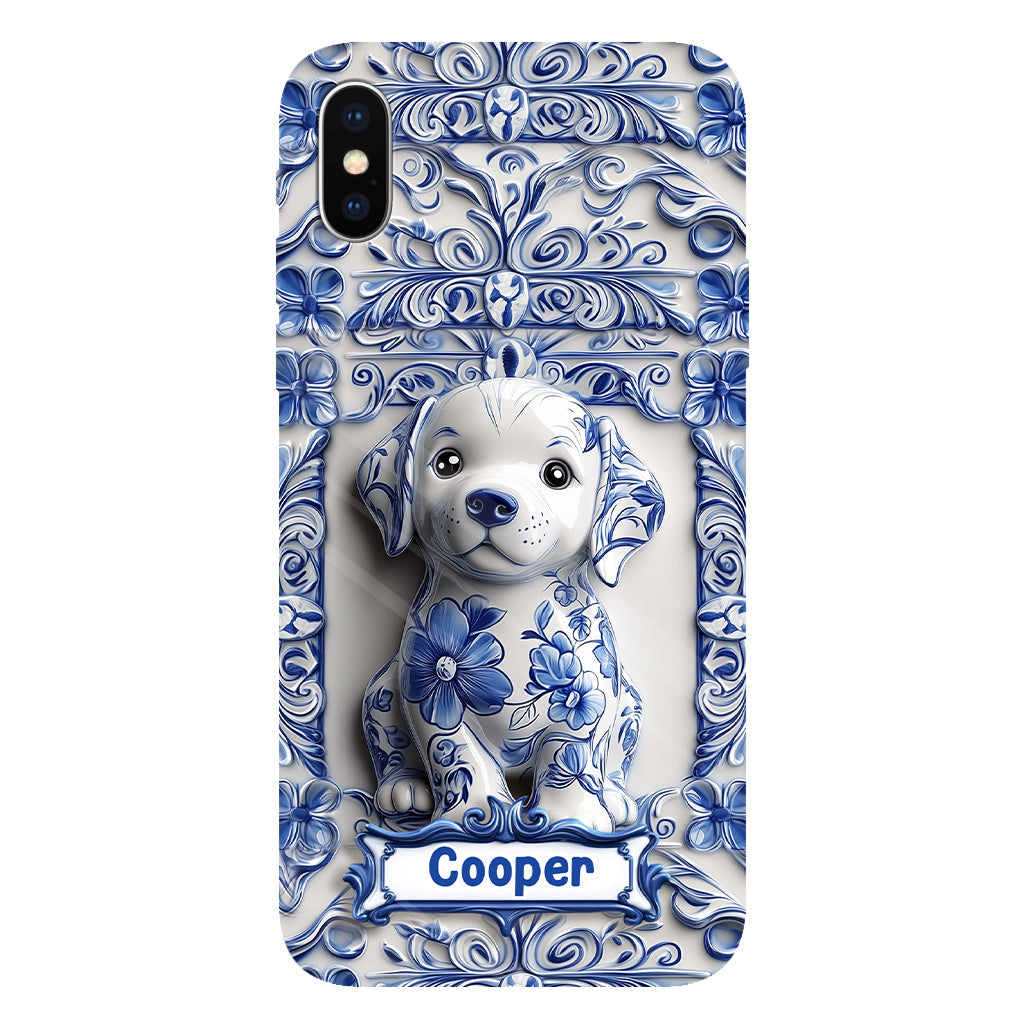 Cute Labrador Retriever - Personalized Dog Full Print Phone Case