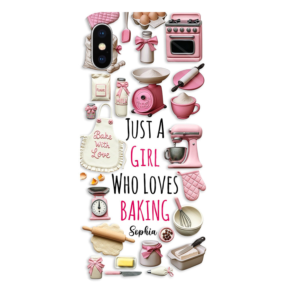 Just A Girl Who Loves Baking - Personalized Baking Full Print Phone Case