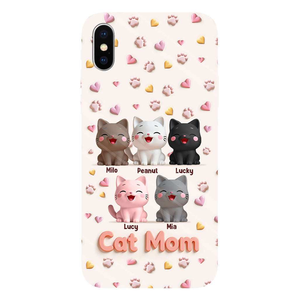 Cat Mom - Personalized Cat Full Print Phone Case