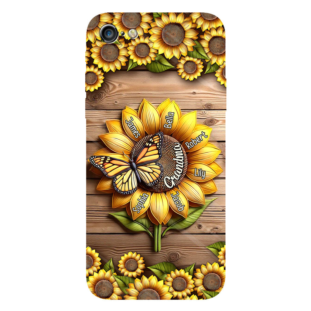 You Are My Sunshine Grandma Mom - Personalized Grandma Full Print Phone Case