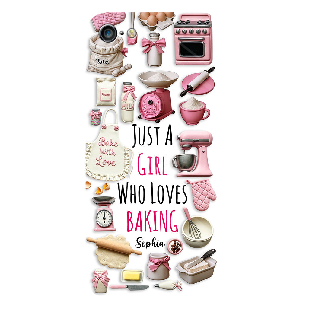 Just A Girl Who Loves Baking - Personalized Baking Full Print Phone Case