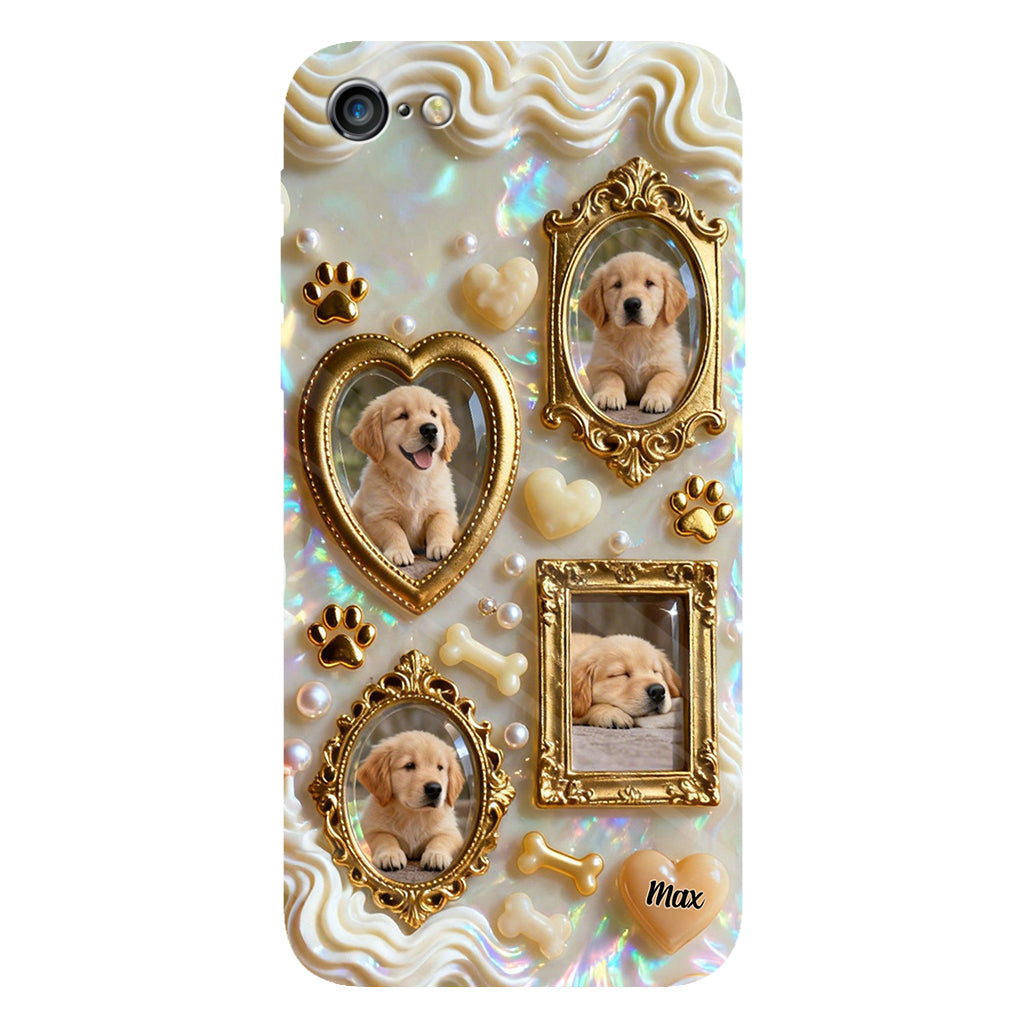 The Golden Gallery Case - Personalized Dog Clear Phone Case