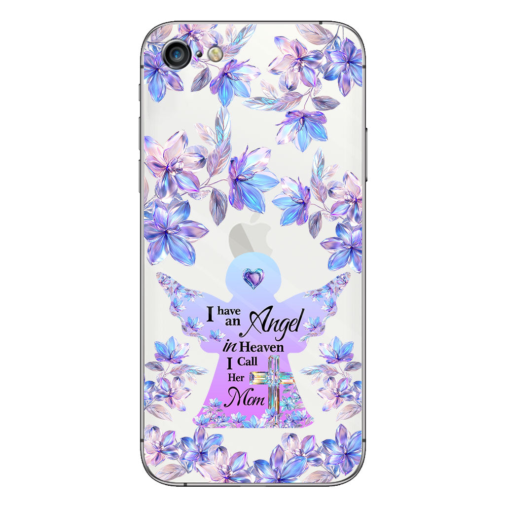 Angel In Heaven - Personalized Memorial Clear Phone Case