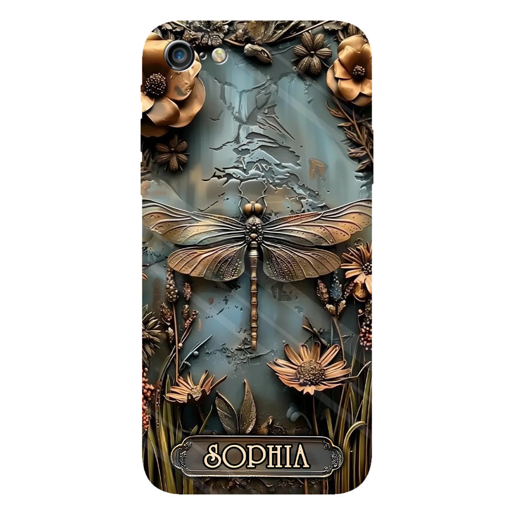 Beautiful Drafgonfly, Butterfly, Hummingbird - Personalized Gardening Full Print Phone Case