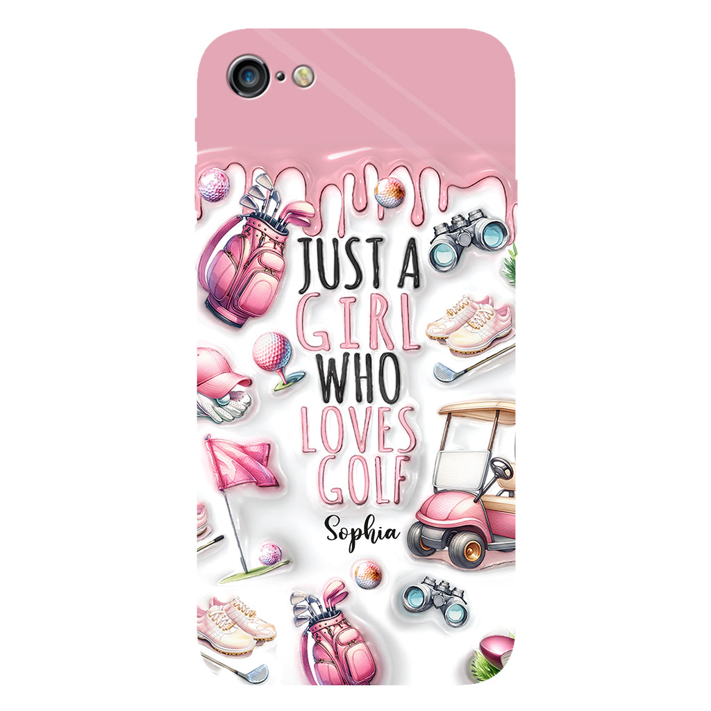 Just A Girl Who Loves Golf - Personalized Golf Full Print Phone Case