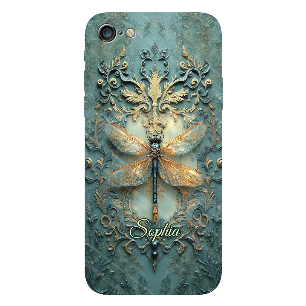 Stunning Dragonfly - Personalized Dragonfly Full Print Phone Case