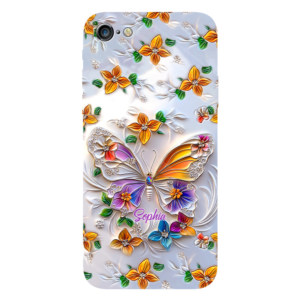 Stunning Butterfly Bee Dragonfly - Personalized Butterfly Full Print Phone Case