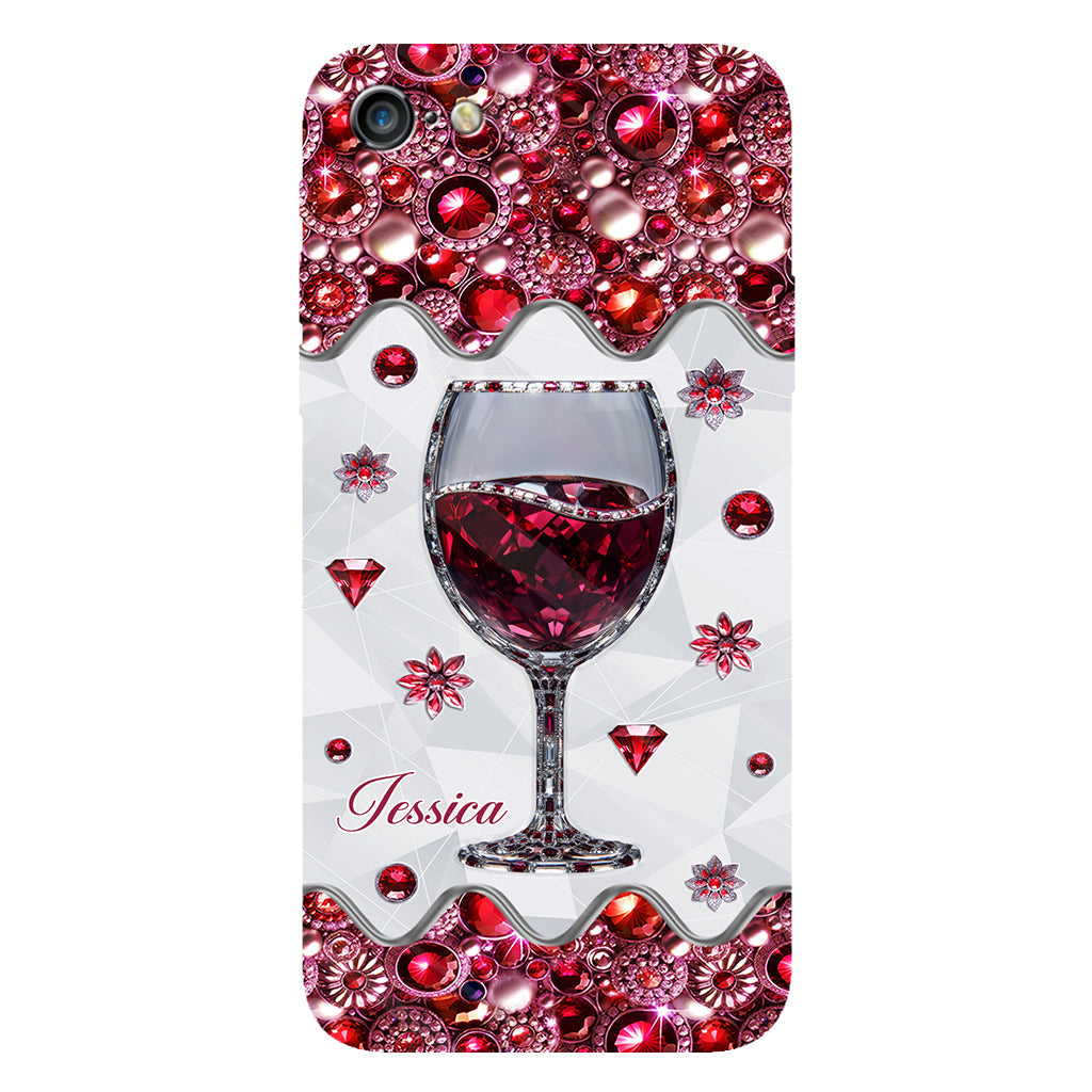 Just A Girl Who Loves Wine - Personalized Wine Full Print Phone Case