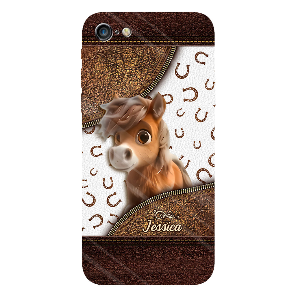Cute Horse - Personalized Horse Full Print Phone Case