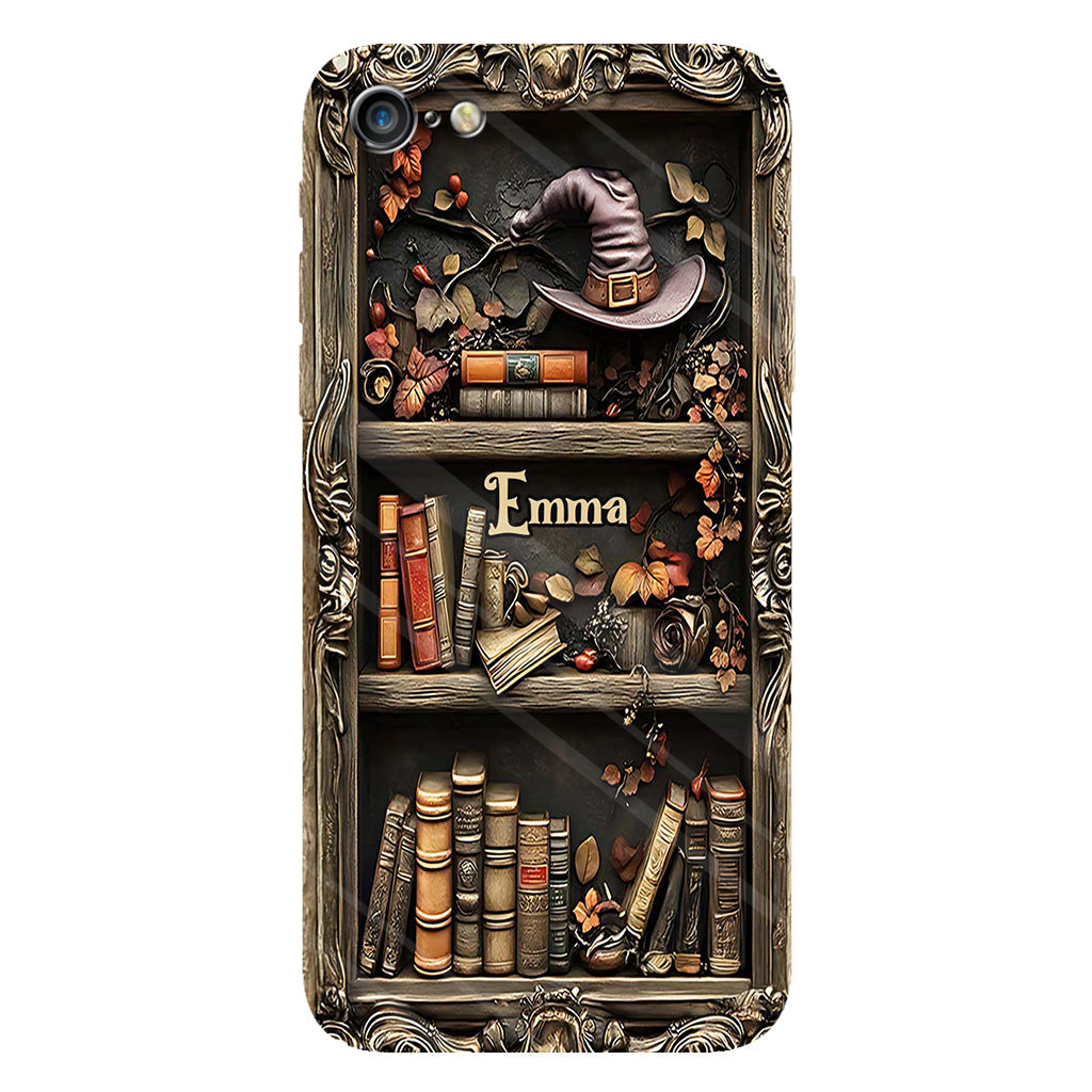 Hat And Books - Personalized Witch Full Print Phone Case