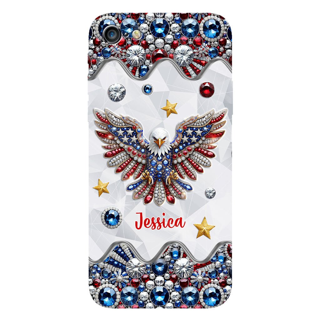 Patriotic Eagle - Personalized Bald Eagle Full Print Phone Case