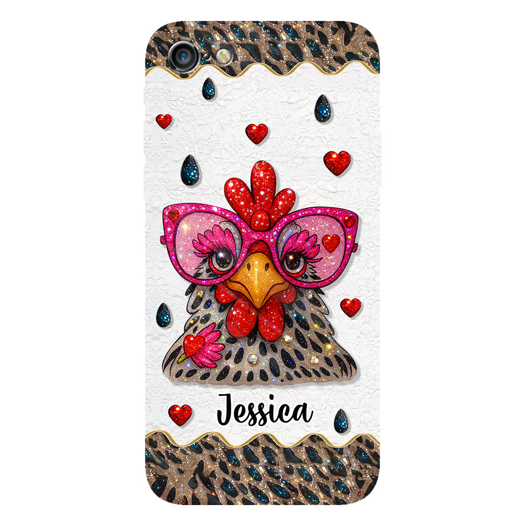Crazy Chicken Lady - Personalized Chicken Full Print Phone Case
