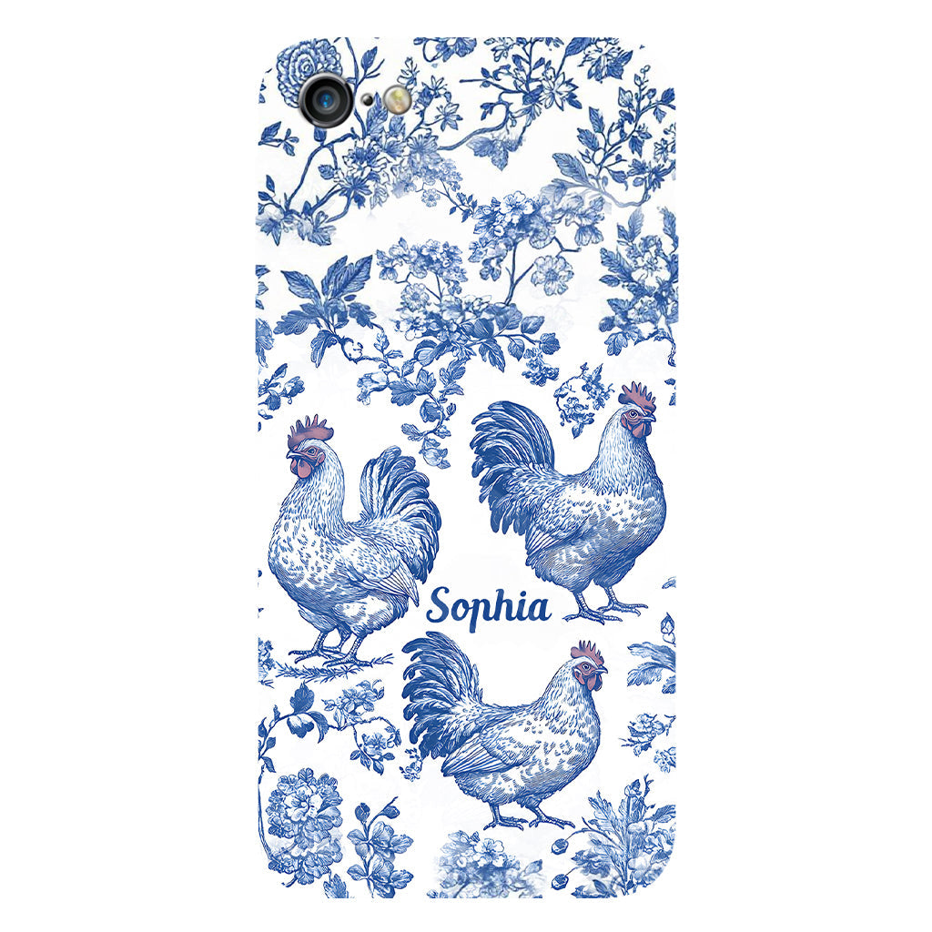 Chicken Toile de Jouy - Personalized Chicken Full Print Phone Case