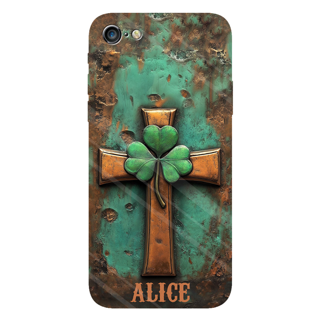 Vintage Irish Cross - Personalized Saint Patrick's Day Full Print Phone Case