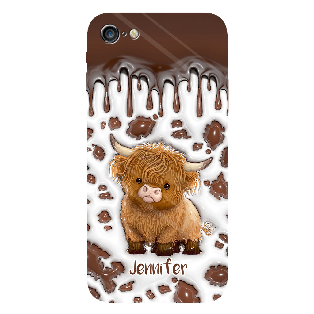 Just A Girl Who Loves Highland Cow - Personalized Full Print Phone Case