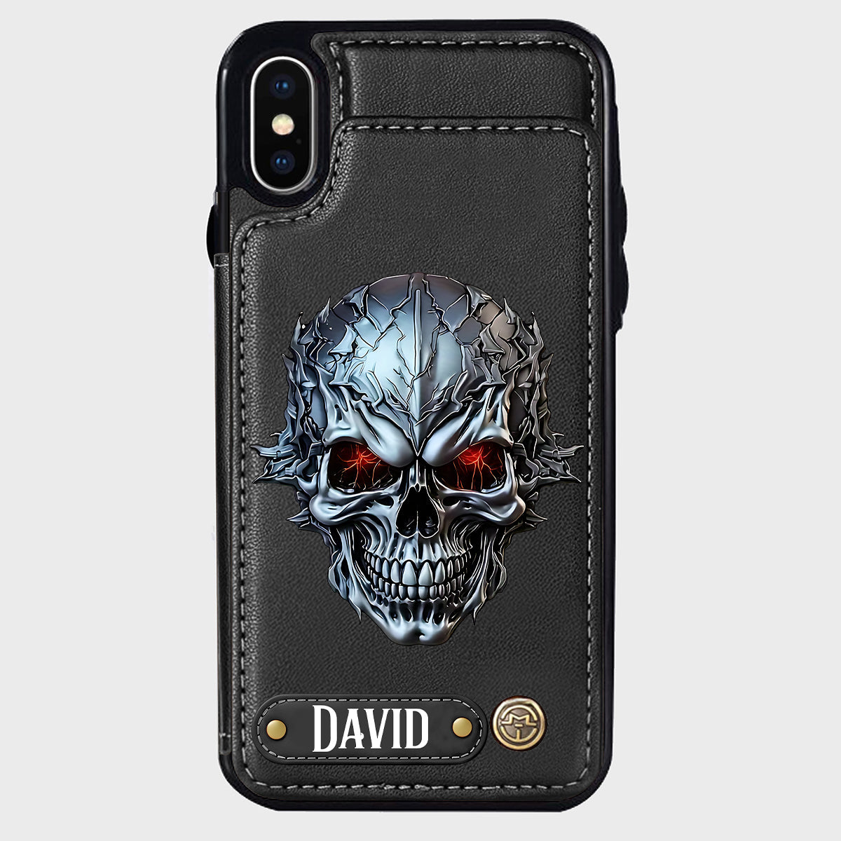 Cool Skull - Personalized Skull Wallet Phone Case