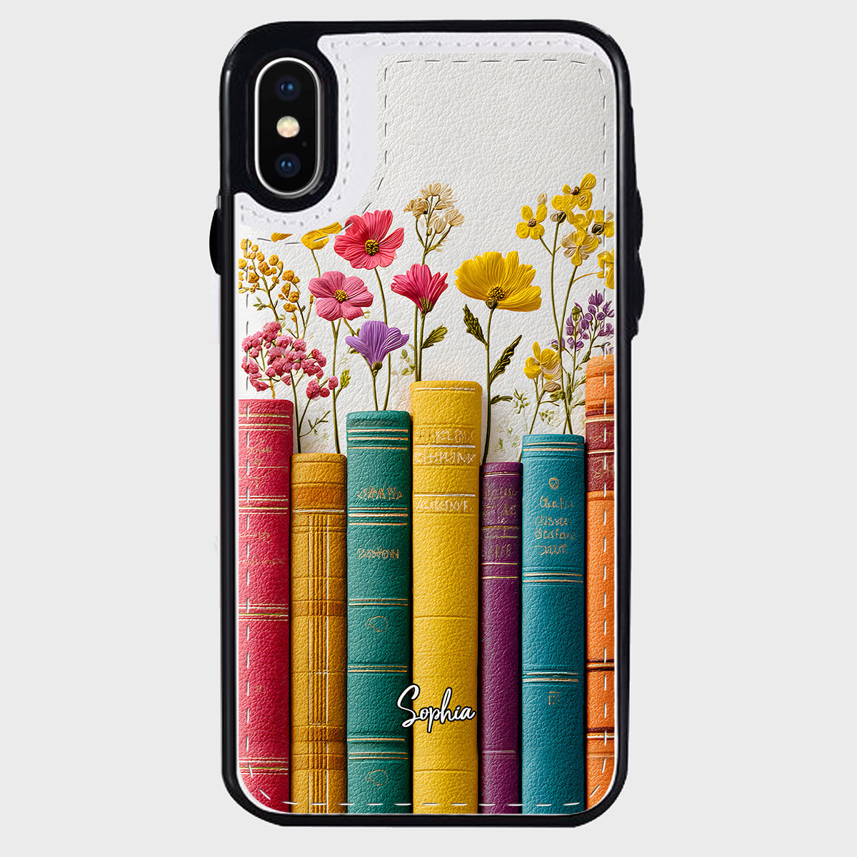 Vintage Flower Book - Personalized Book Foldable Wallet Phone Case