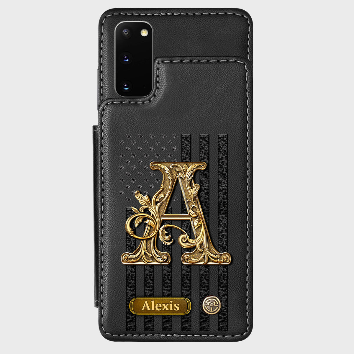 Initial Gift For Him, Gift For Man,... - Personalized Wallet Phone Case