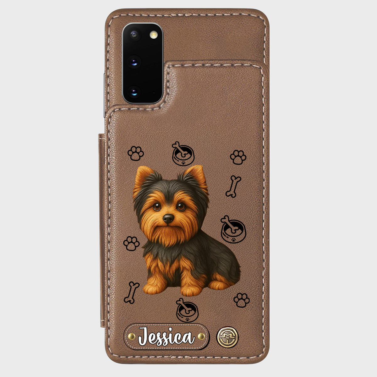 Love My Dog - Personalized Yorkshire Terriers Wallet Phone Case