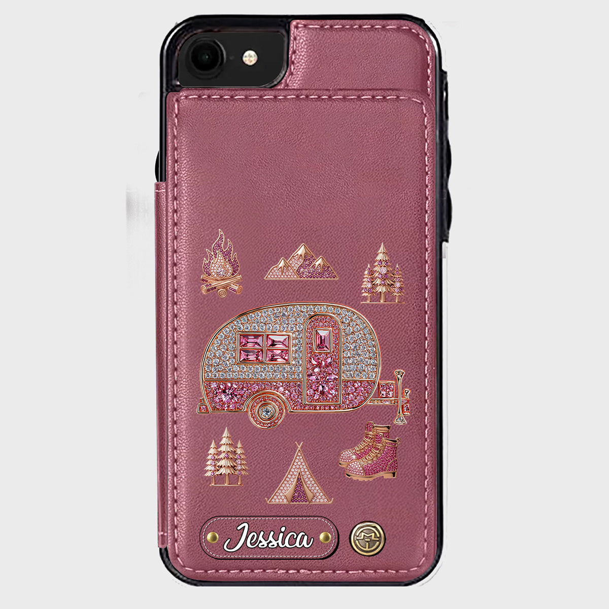 Love Camping - Personalized Camping Wallet Phone Case