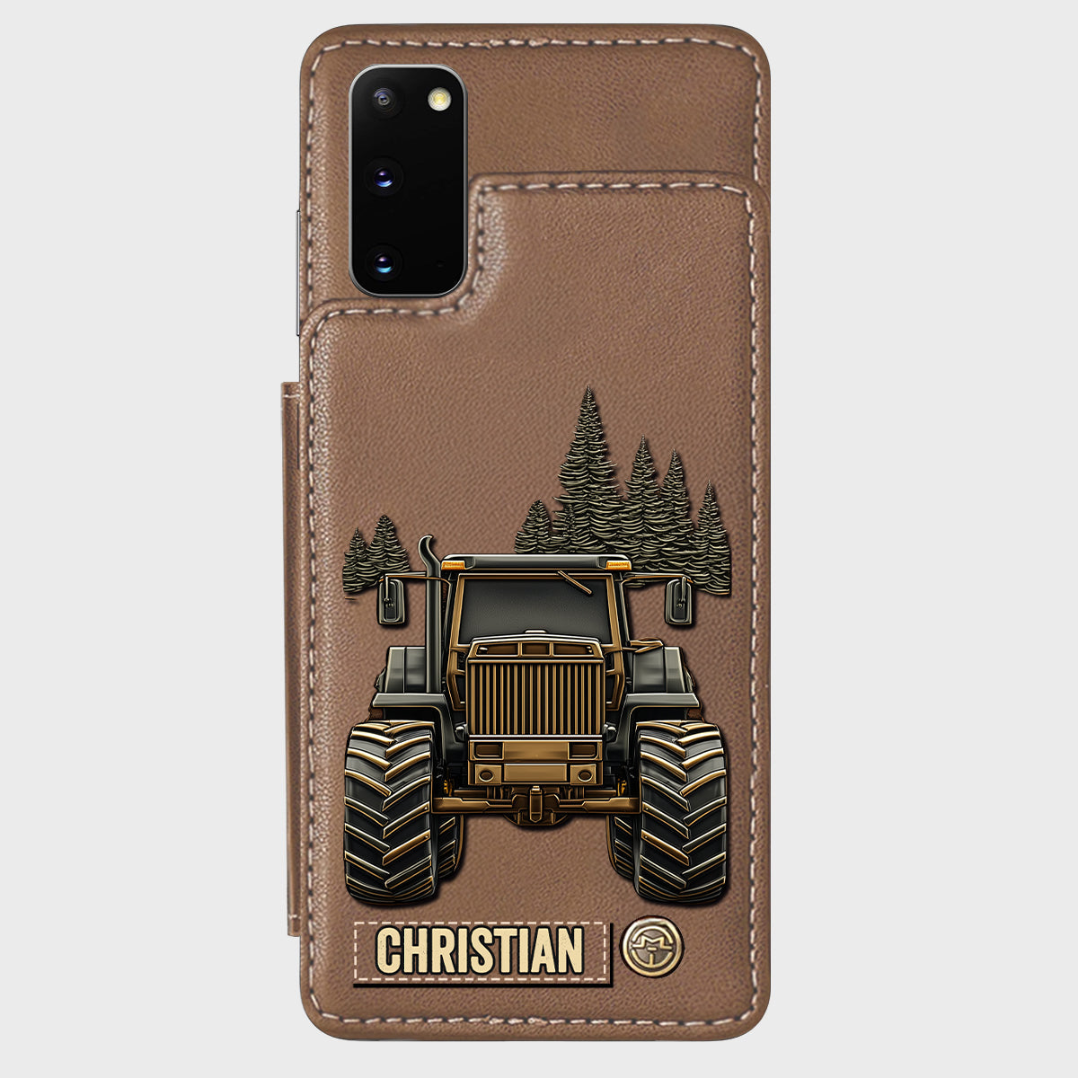 Tractor Ride - Personalized Tractor Wallet Phone Case
