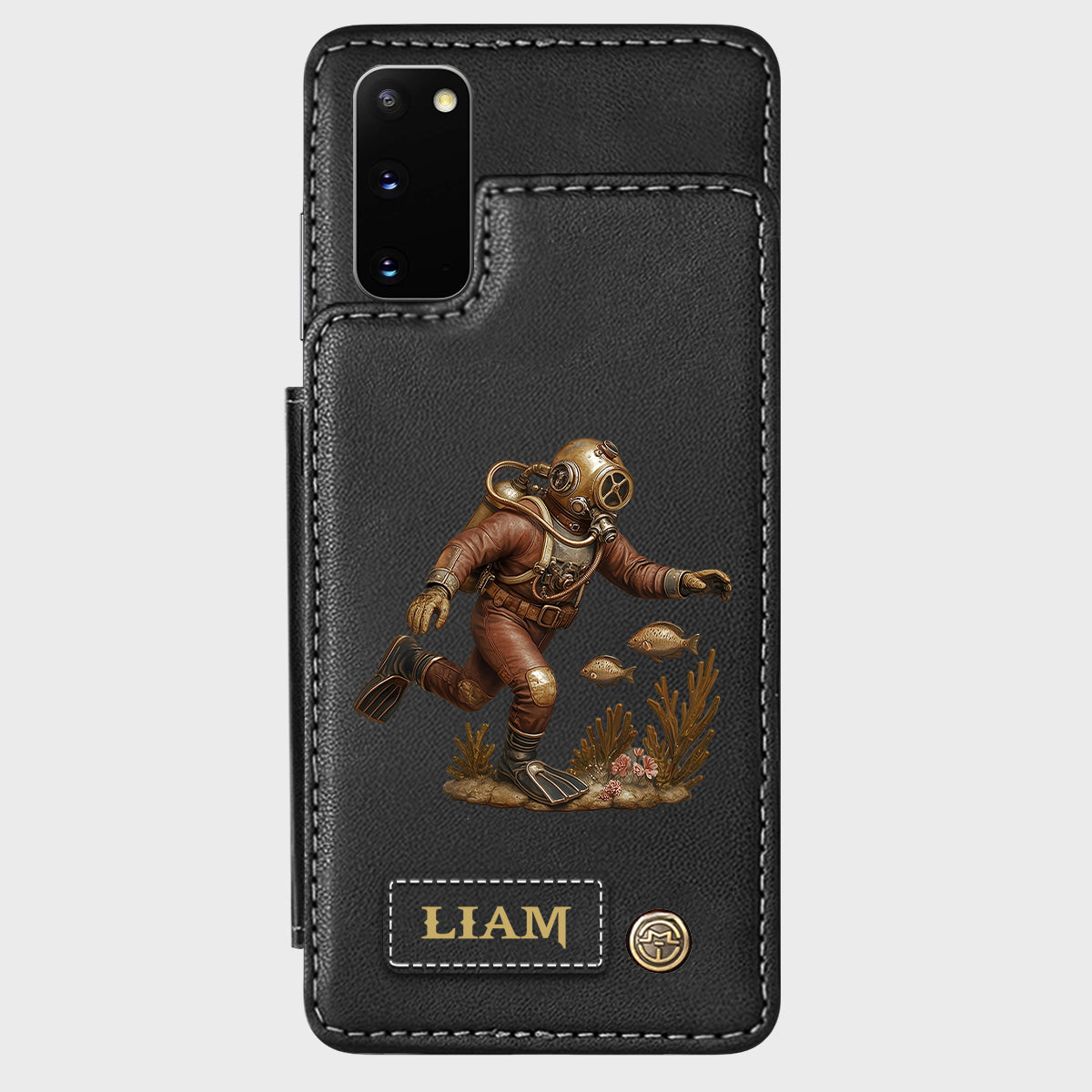 Scuba Diving Lovers Gift - Personalized Scuba Diving Wallet Phone Case