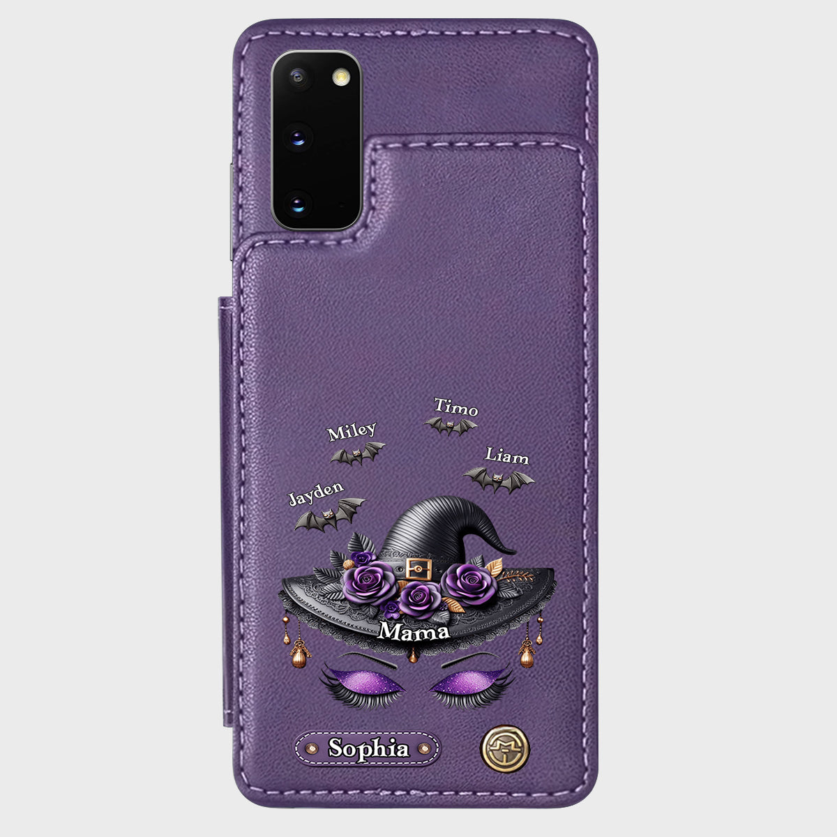 Perfect Gift For Mom, Grandma Witch - Personalized Mother Wallet Phone Case