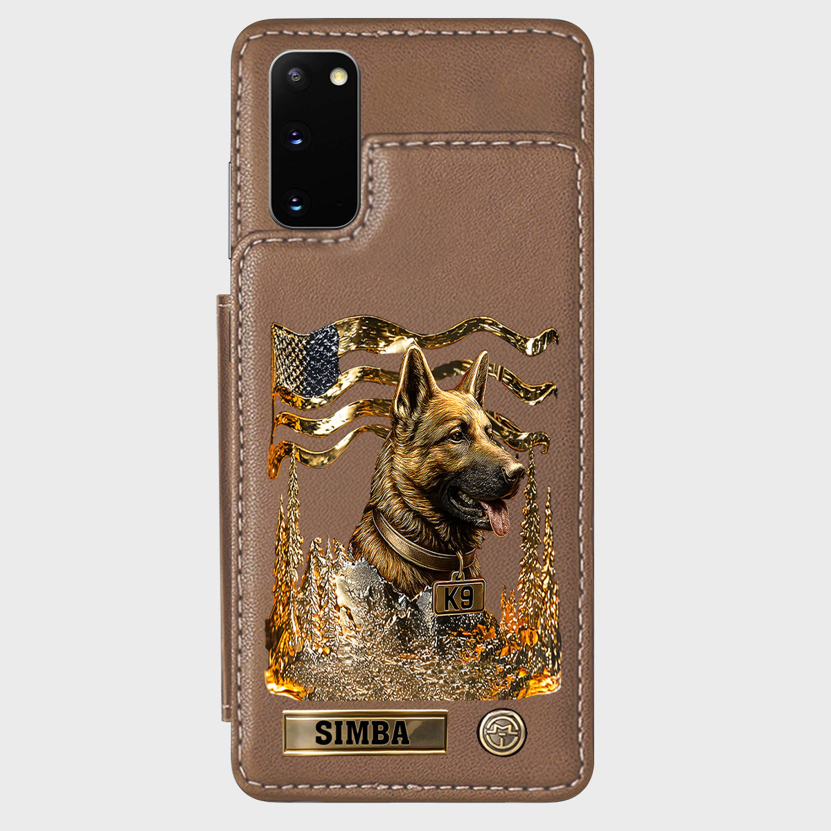 Love My Dog - Personalized German Shepherd Dog Wallet Phone Case