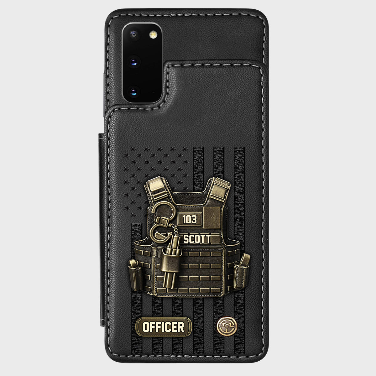 Proud Police - Personalized Police Officer Wallet Phone Case