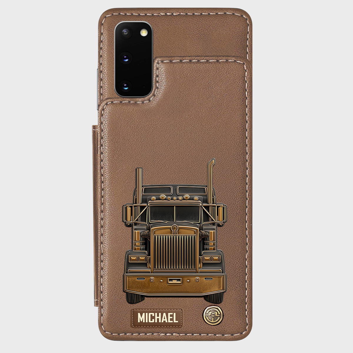 Truck Driver - Personalized Trucker Wallet Phone Case