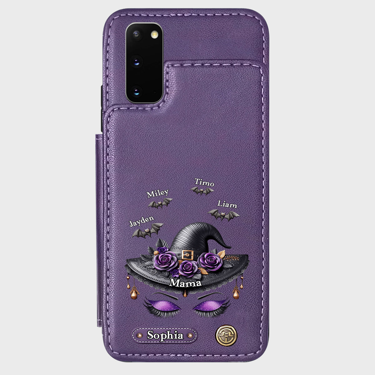 Perfect Gift For Mom, Grandma Witch - Personalized Mother Wallet Phone Case