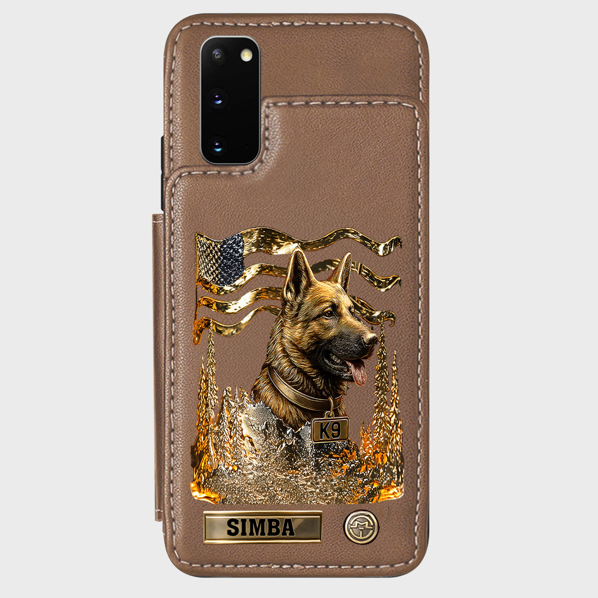 Love My Dog - Personalized German Shepherd Dog Wallet Phone Case