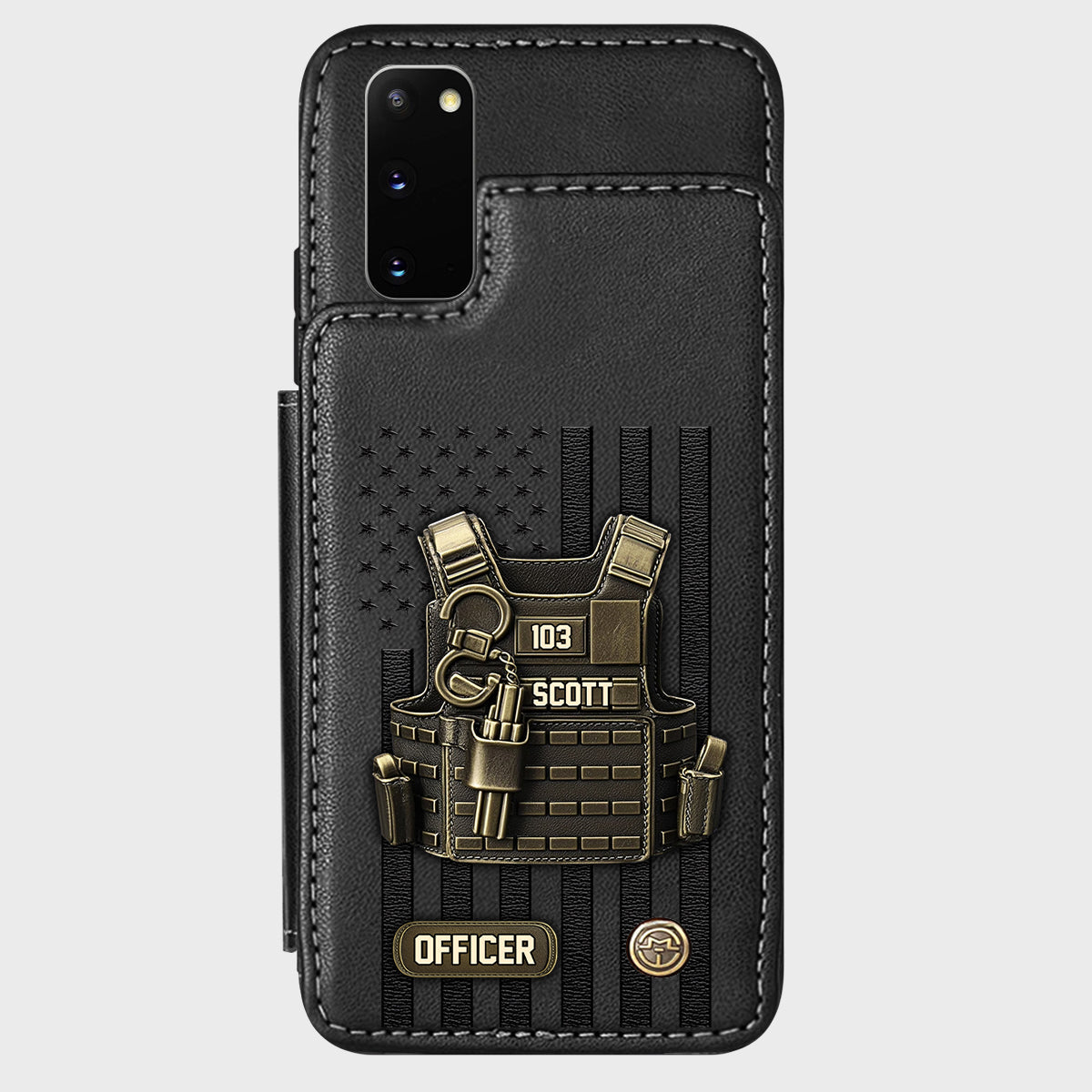 Proud Police - Personalized Police Officer Wallet Phone Case