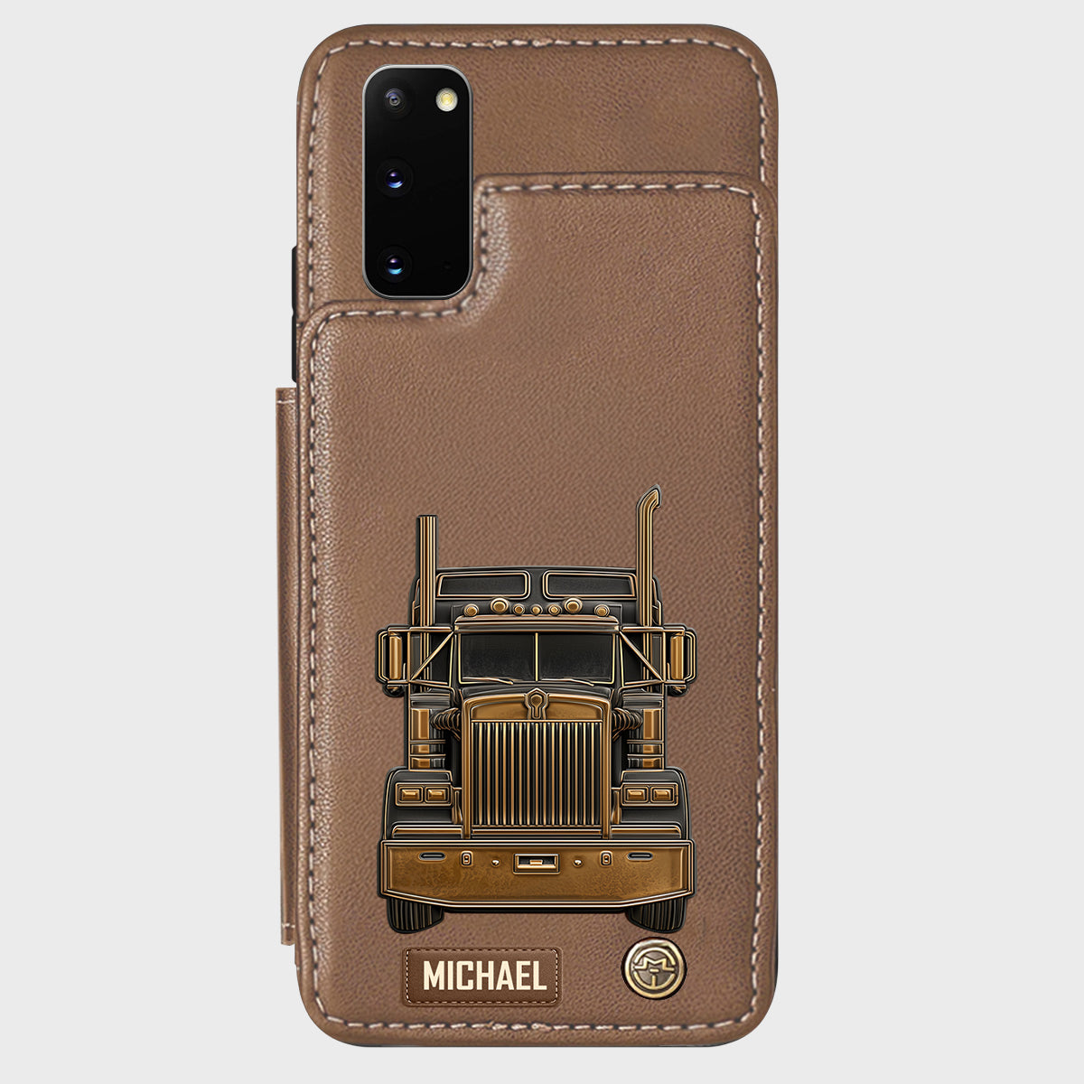 Truck Driver - Personalized Trucker Wallet Phone Case