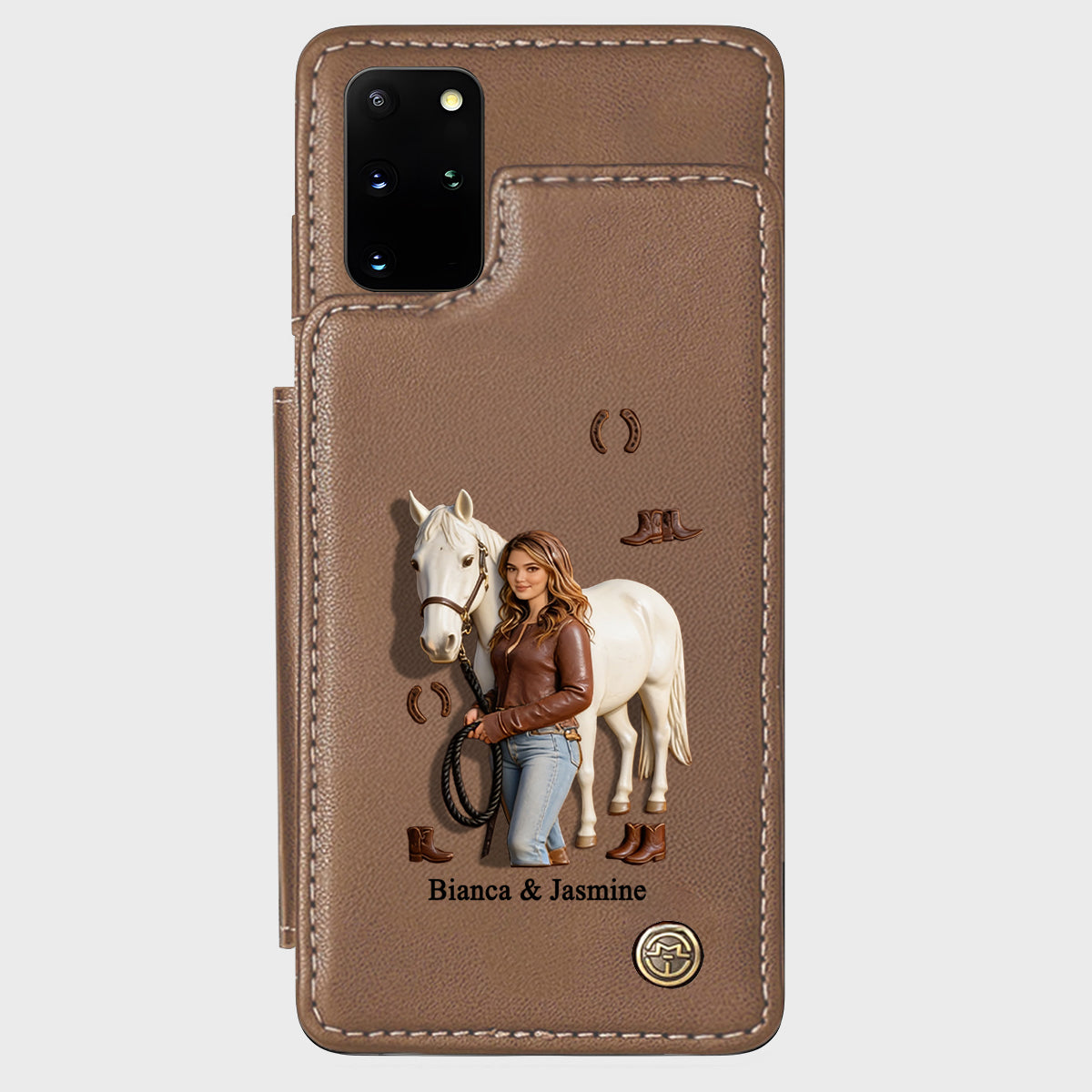 Horse Girl - Personalized Horse Wallet Phone Case