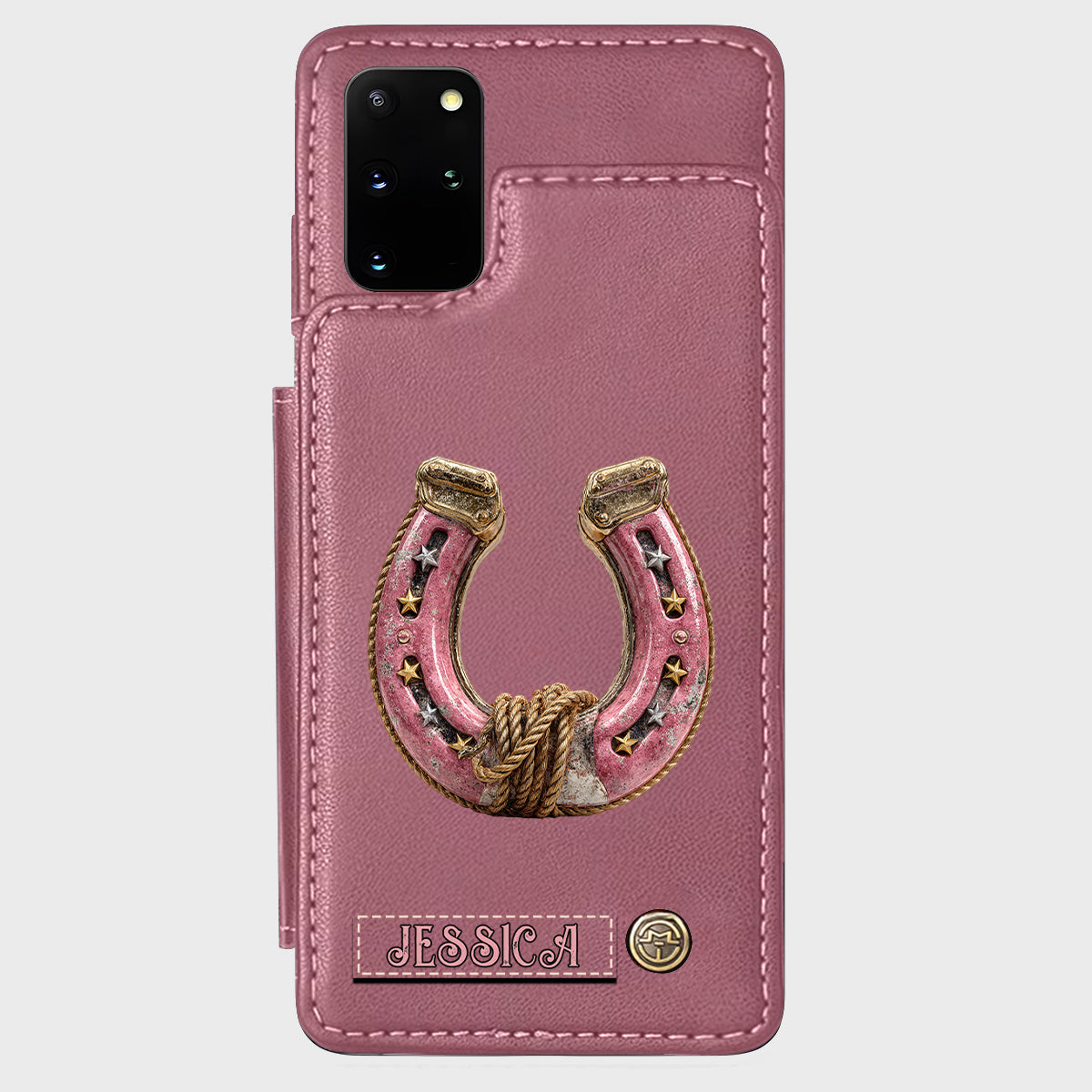 Horseshoe - Personalized Horse Wallet Phone Case