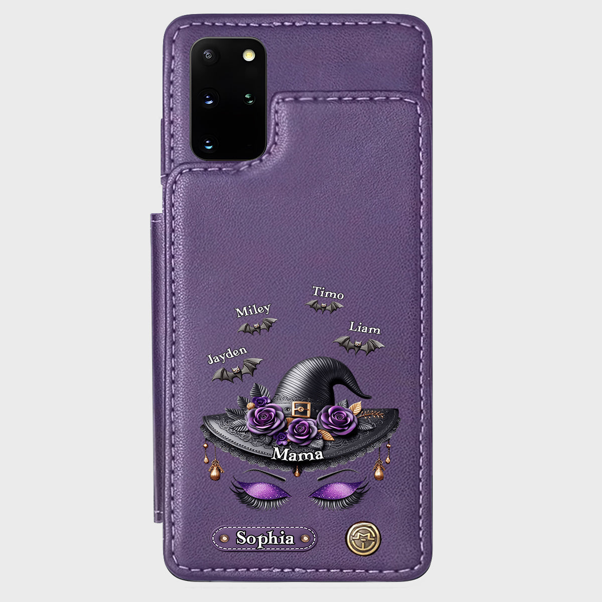 Perfect Gift For Mom, Grandma Witch - Personalized Mother Wallet Phone Case