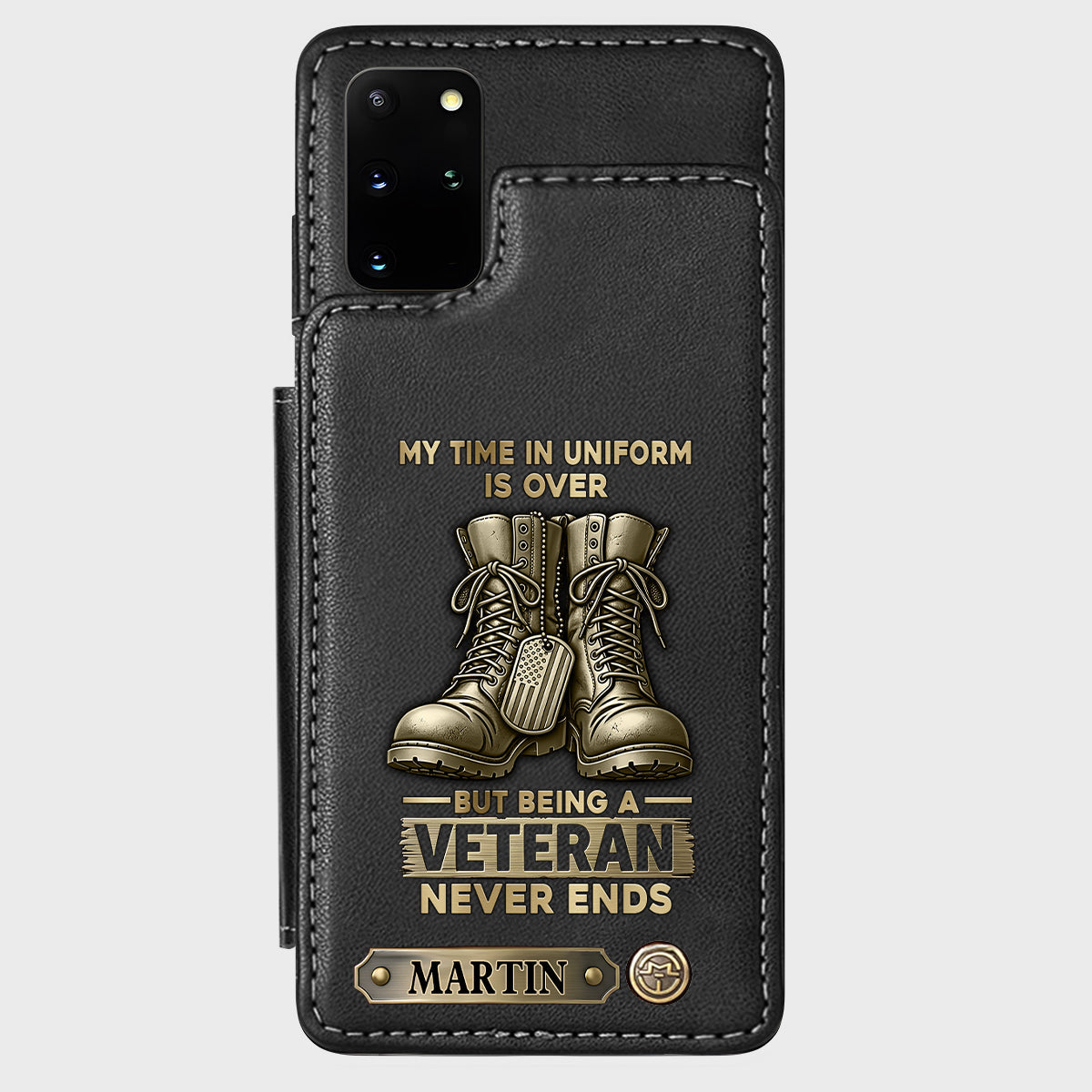 Proud Veteran - Personalized Veteran Wallet Phone Case