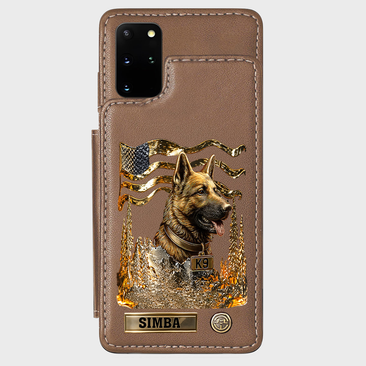 Love My Dog - Personalized German Shepherd Dog Wallet Phone Case