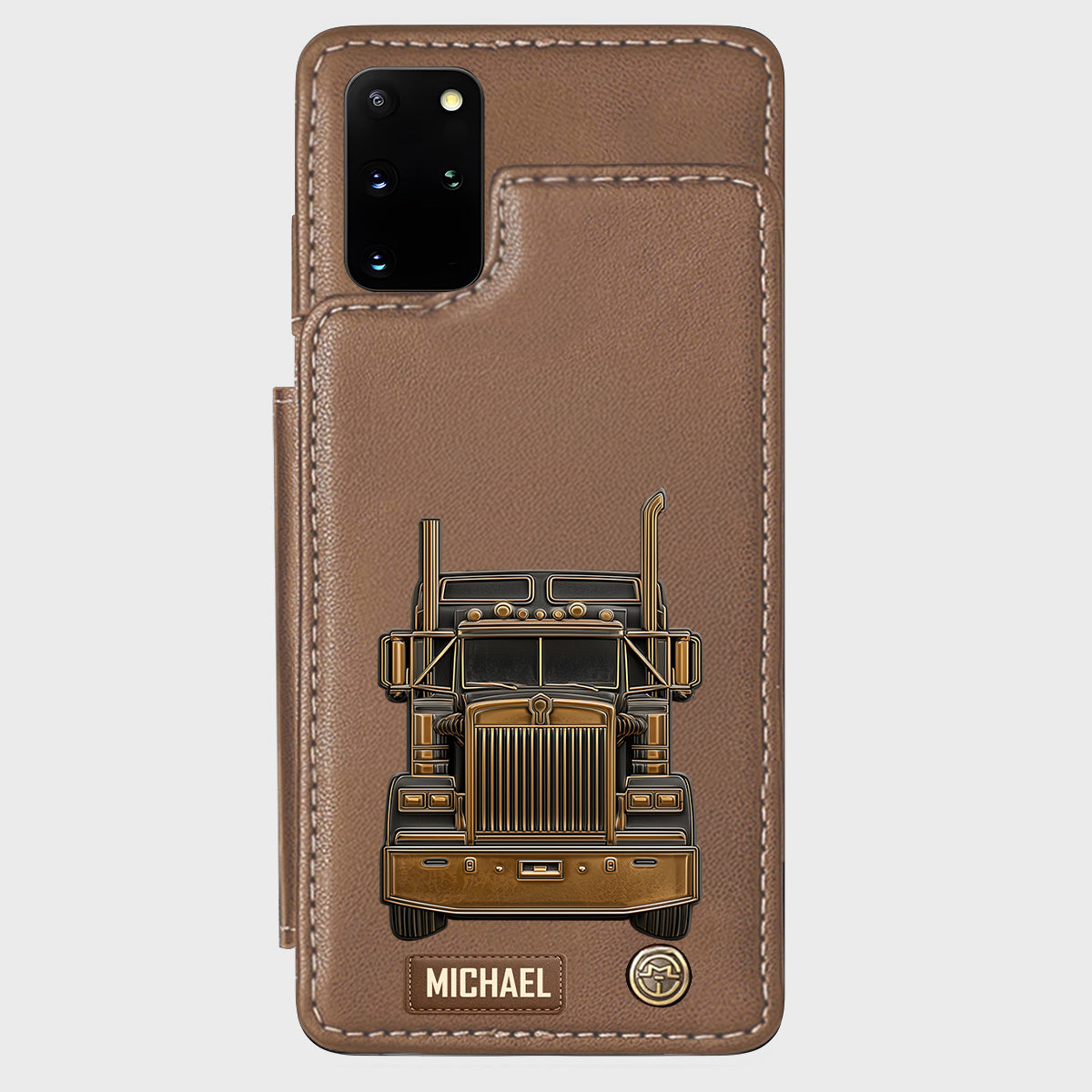 Truck Driver - Personalized Trucker Wallet Phone Case