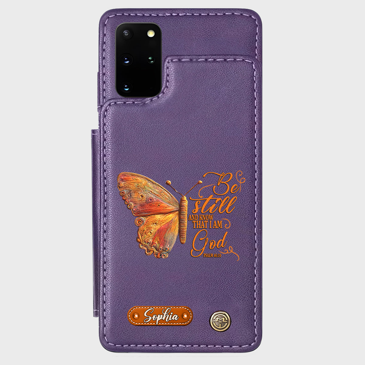 Be Still And Know That I Am God - Personalized Christian Wallet Phone Case