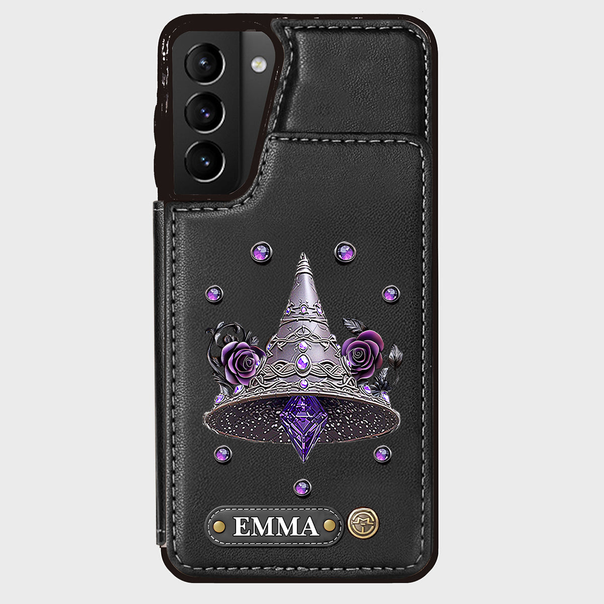 Beautiful Witch Hat - Personalized Witch Wallet Phone Case