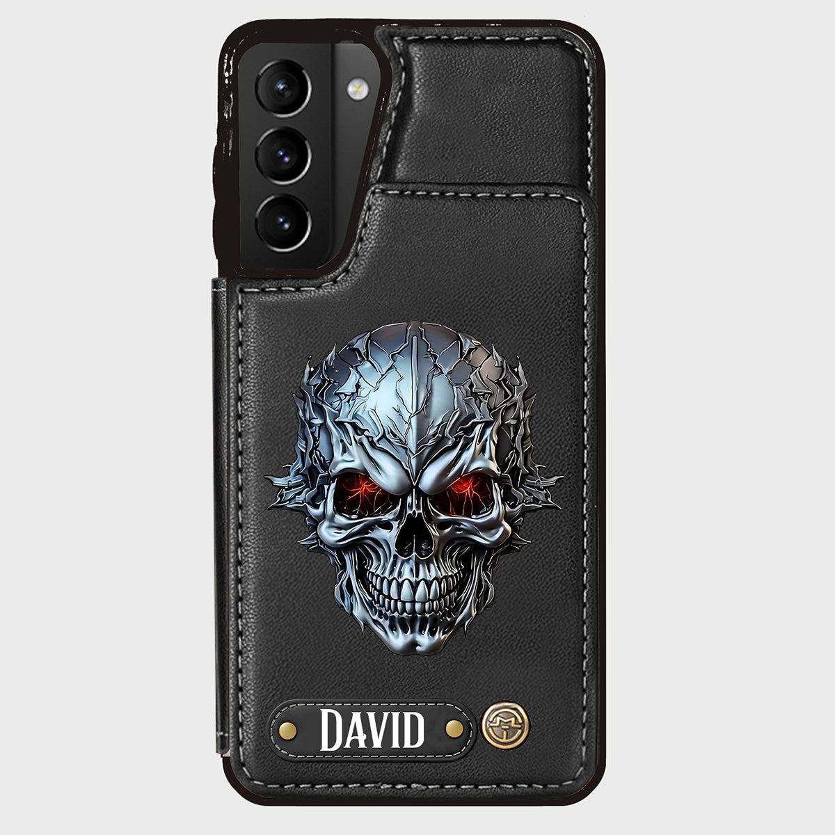 Cool Skull - Personalized Skull Wallet Phone Case