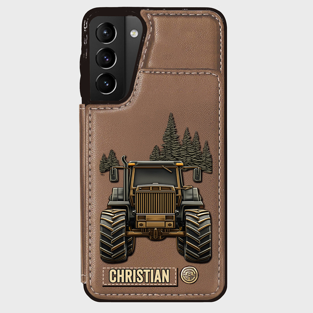 Tractor Ride - Personalized Tractor Wallet Phone Case