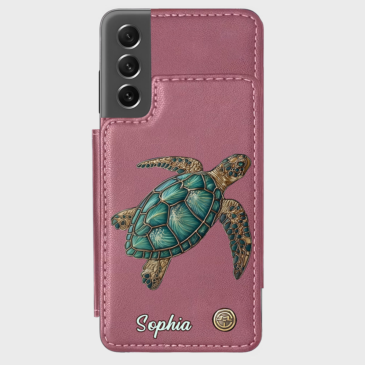 Love Turtles - Personalized Turtle Wallet Phone Case