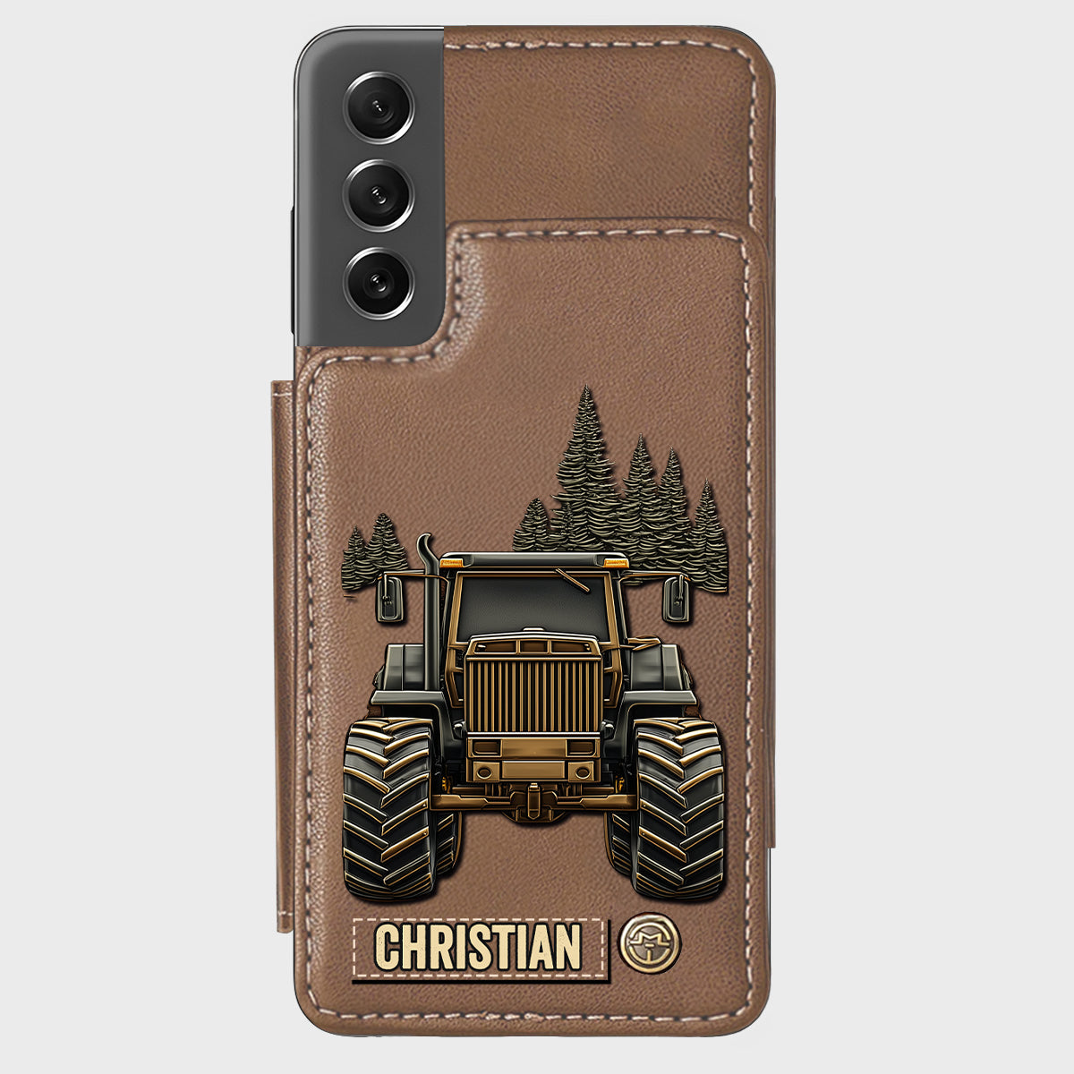 Tractor Ride - Personalized Tractor Wallet Phone Case