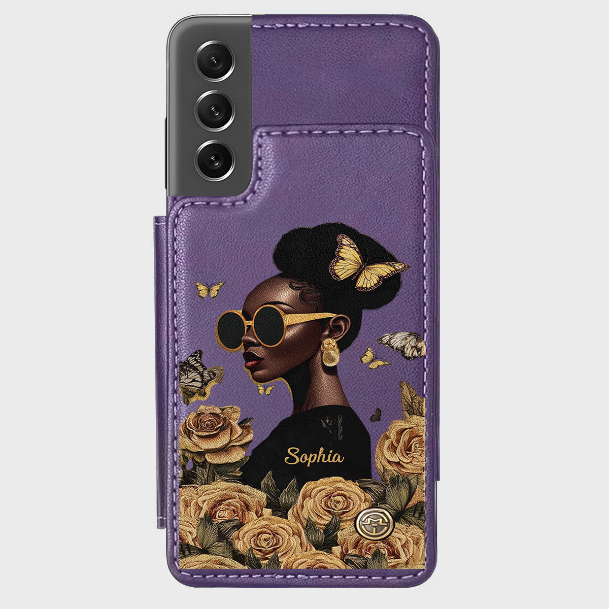 Empowered Beauty - Personalized African American Wallet Phone Case