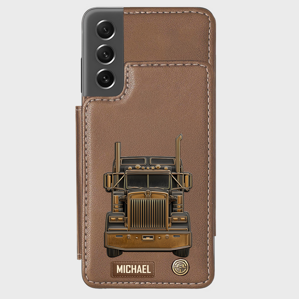 Truck Driver - Personalized Trucker Wallet Phone Case