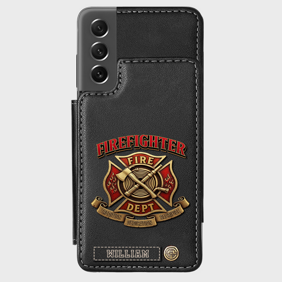 Proud Firefighter - Personalized Firefighter Wallet Phone Case